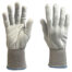 Five-finger Polyester Knitted Ambidextrous White Gloves