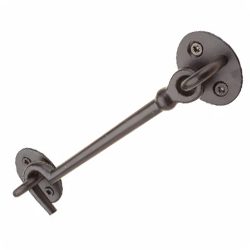 Cabin Hook and Eye - 150mm - Black Iron