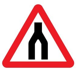 Dual Carriageway Ends Sign