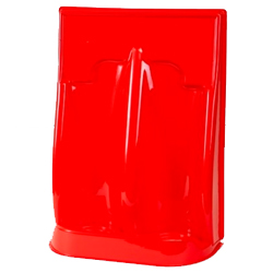 Plastic Double Red Fire Extinguisher Stand