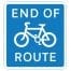 End of Cycle Route Traffic Sign