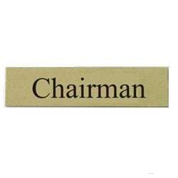 Brass Chairman Door Sign