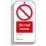 Do not move Safety Tag - Pack of 10