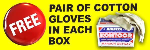 free gloves with Kontoor Abrasives