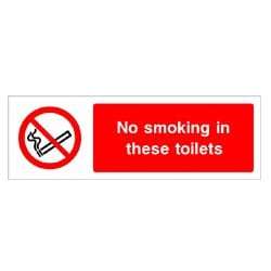 No Smoking in these toilets Sign