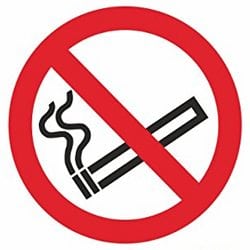 No Smoking Symbol Safety Labels