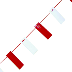 Red and White Hazard Bunting