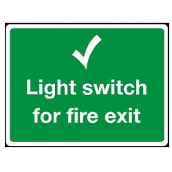 Light Switch For Fire Exit Sign