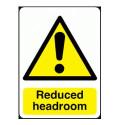 Reduced Headroom Sign