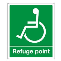 Disabled Refuge Point Sign