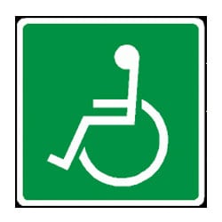 Disabled Pictorial Sign