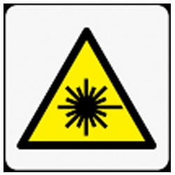 Laser Beam Pictorial Symbol Sign