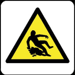 Slippery Surface Pictorial Sign