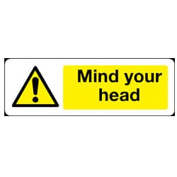 Mind Your Head Warning Sign