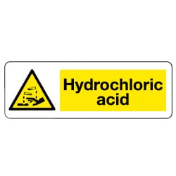 Hydrochloric Acid Sign