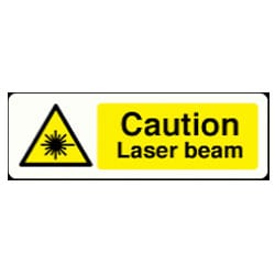 Caution Laser Beam Sign