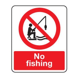No Fishing Sign
