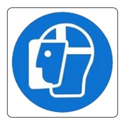 Face Shield Pictorial Sign
