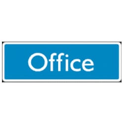 Blue Office Sign