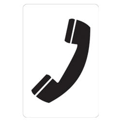 Telephone Symbol Sign