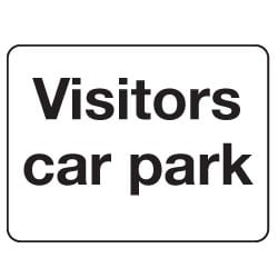 Visitors car park Sign