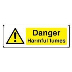Danger Harmful Fumes Sign