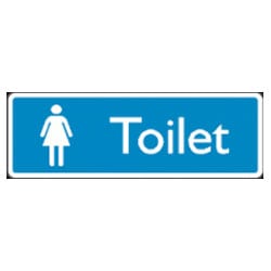 Ladies Toilet with symbol Sign