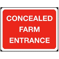 Concealed Farm Entrance Sign