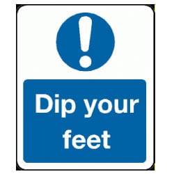 Dip Your Feet Sign
