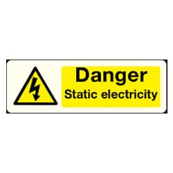 Danger Static electricity sign