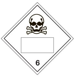 UN Placard Toxic Sign