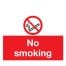 No Smoking Self Adhesive Sign