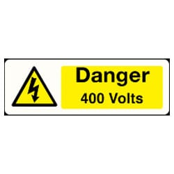 Danger 400 Volts Sign