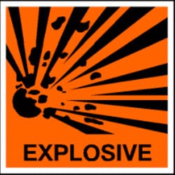 Explosive Sign