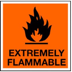Extremely Flammable Sign