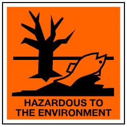 Hazardous To Environment Sign