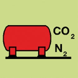 CO2 Nitrogen Bulk Installation Sign