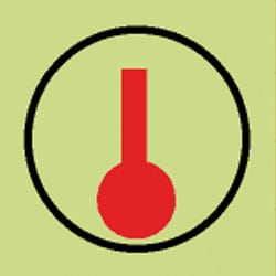 Heat Detector Sign