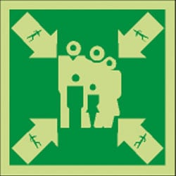 Muster Station Symbol Sign
