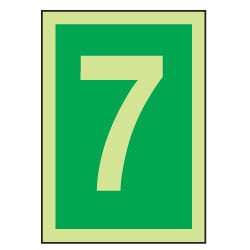 7 Luminous Number Sign