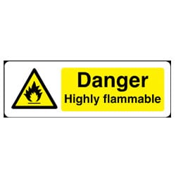 Danger Highly Flammable Sign