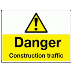 Danger - Construction Traffic Sign