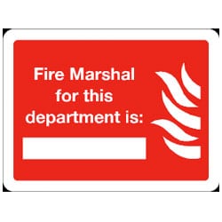 Fire Marshal For This Department is Sign