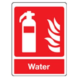 Water General Fire Extinguisher Sign