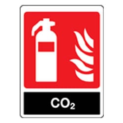 CO2 General Fire Extinguisher Sign