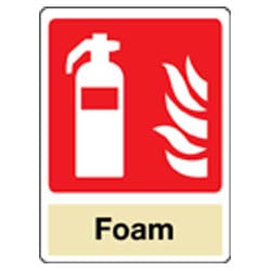 Foam General Fire Extinguisher Sign