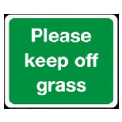 Please keep off grass Sign