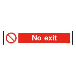 No exit with symbol Sign