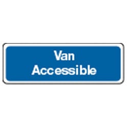 Van Accessible sign
