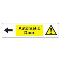 Automatic Door Left Sticker